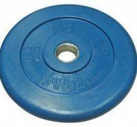 Диски обрезиненные MB Barbell d51 мм (15 кг - желтый) - фото 3 - id-p98290403