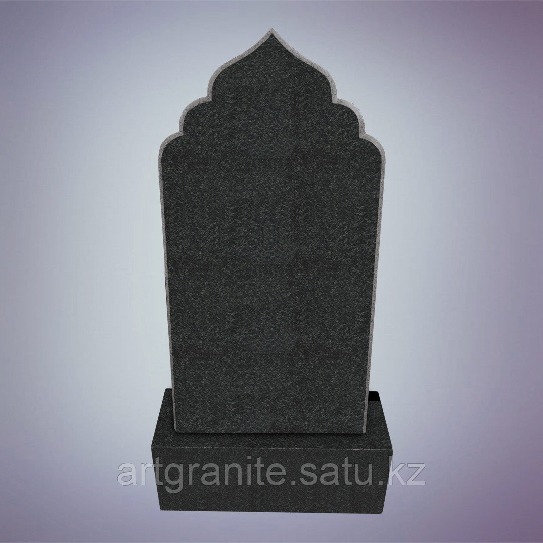 Памятник из Габбро - диабаз, мусульманский, черный - фото 1 - id-p111880983