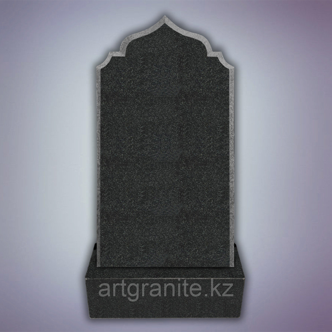 Памятник из Габбро - диабаз, мусульманский, черный - фото 1 - id-p111881071