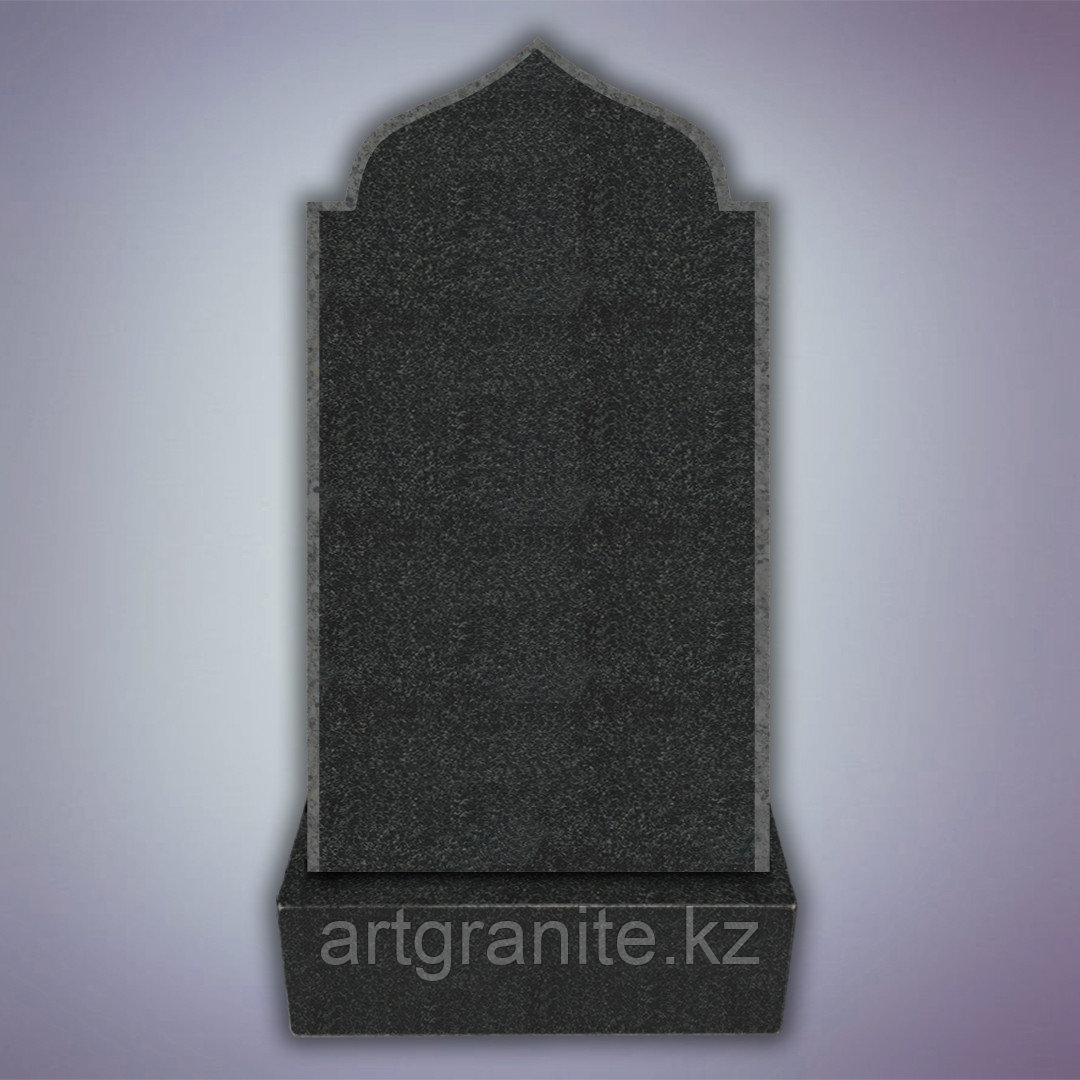 Памятник из Габбро - диабаз, мусульманский, черный - фото 1 - id-p111881080