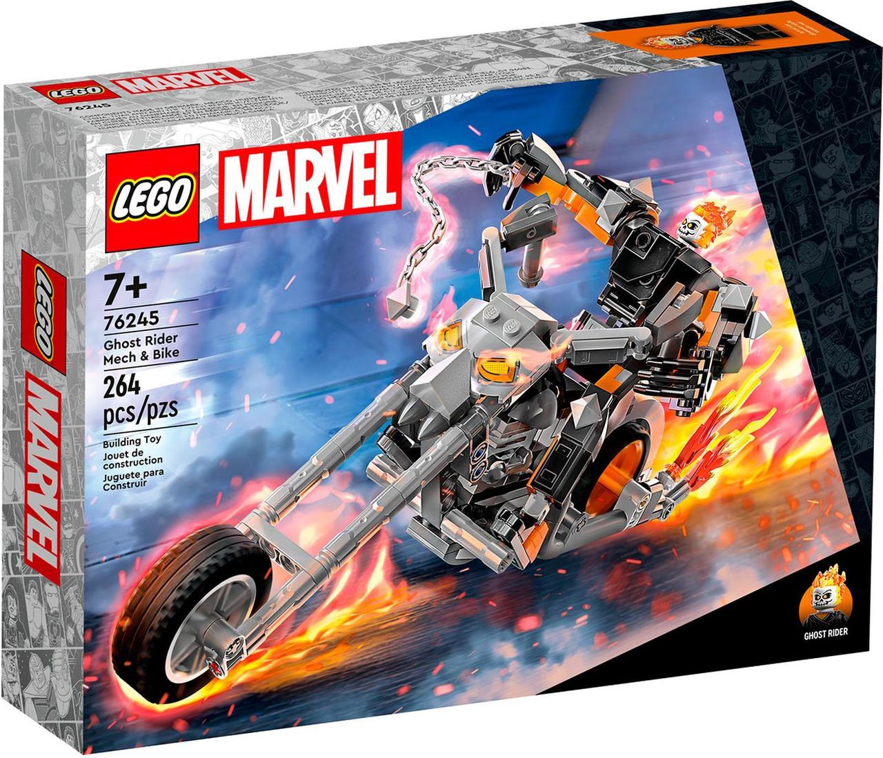 Lego 76245 Супер Герои Призрачный гонщик с роботом и мотоциклом - фото 3 - id-p111881268
