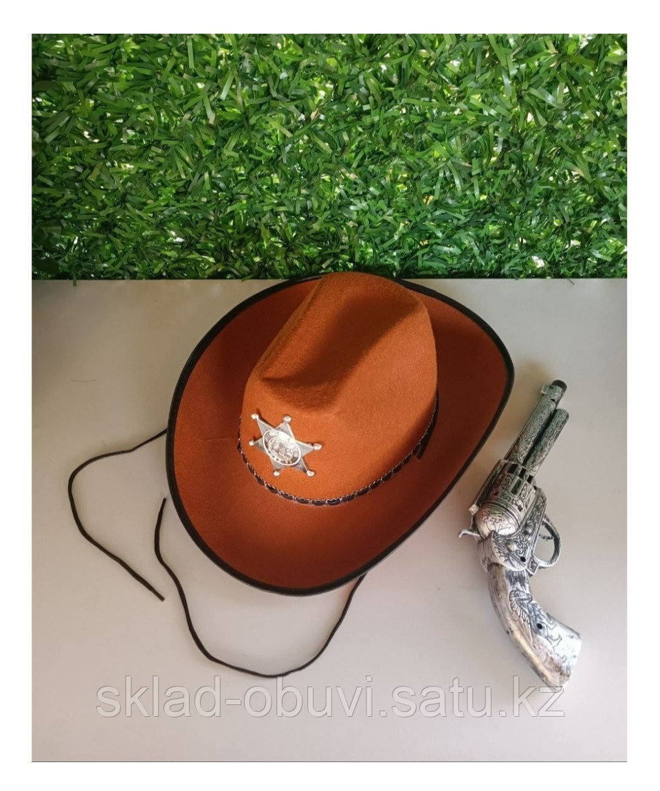 Аксессуары шляпа и револьвер для костюма / образа ковбоя Алматы - фото 1 - id-p111885121