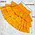 Юбка детская волан оранжевая 30-36 размер, фото 6