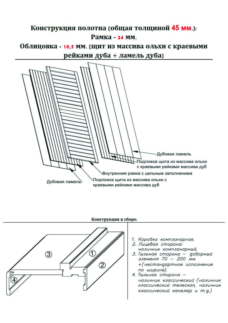 Межкомнатная дверь ОКА Legno-2 Морёный дуб Массив Дуба 2000мм×800мм - фото 5 - id-p111901745