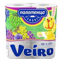 Бумажные полотенца Veiro 1/24 рул - фото 1 - id-p106420264