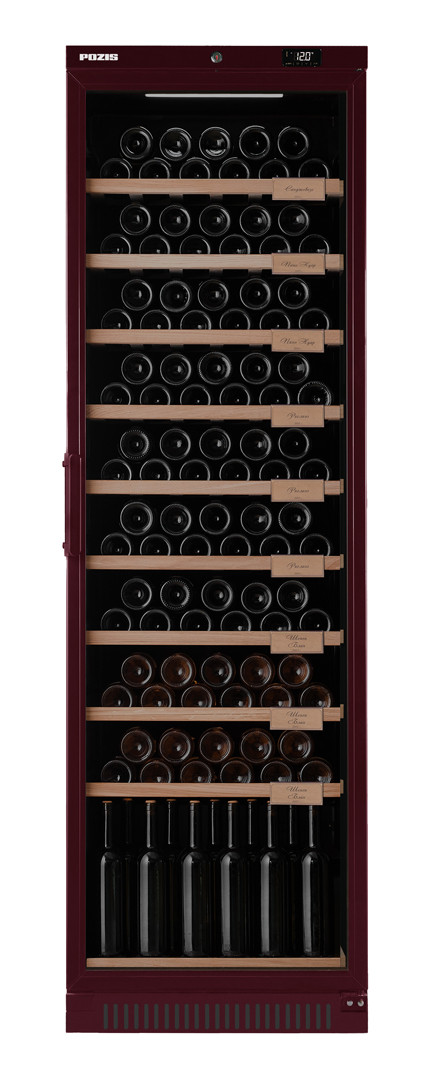 Винный шкаф Pozis ШВ-120 вишневый - фото 1 - id-p111918419