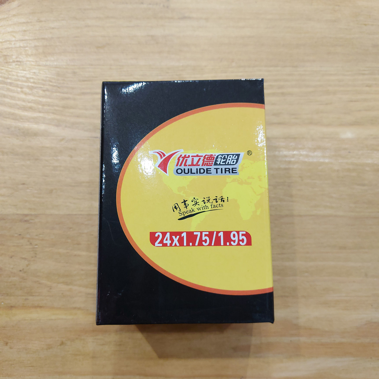 Велосипедная камера "Oulide Tire" 24x1.75/1.95. Длинный Сосок 48 mm. Авто. A/V. Shrader. Bicycle Tube., фото 1