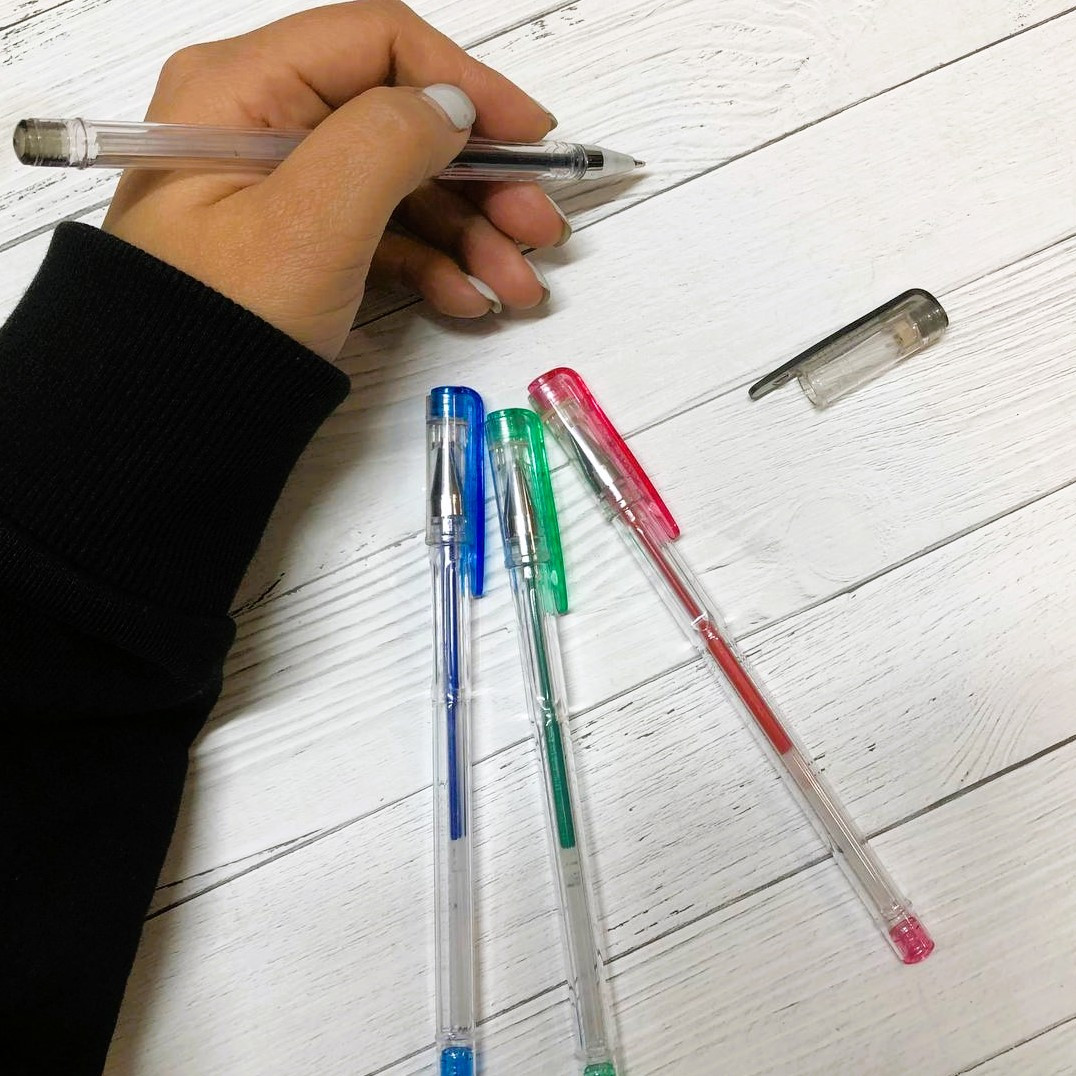 Набор гелевых цветных ручек с блестками 4 шт - фото 6 - id-p111856128