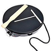 Блинница с лопаткой и т-образной палочкой для теста электрическая 30 см (4910)