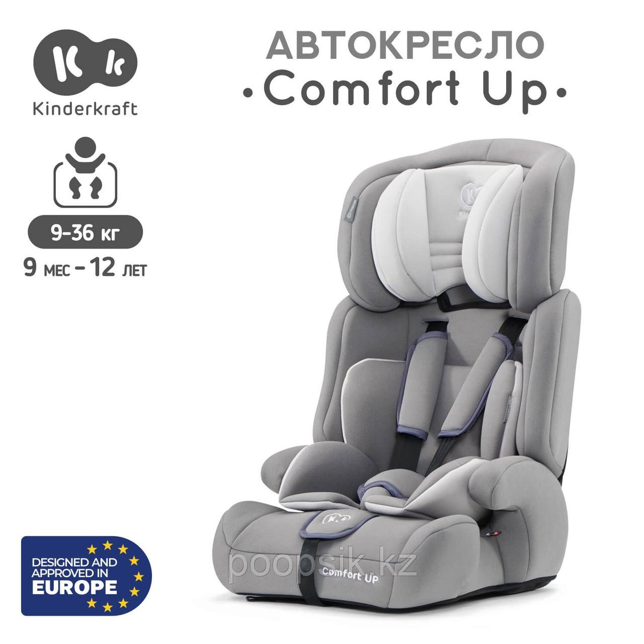 Автокресло Kinderkraft Comfort Up Grey 9-36кг