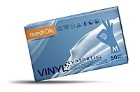Перчатки виниловые VINYL 100шт в упаковке. "MediOk" PV-L