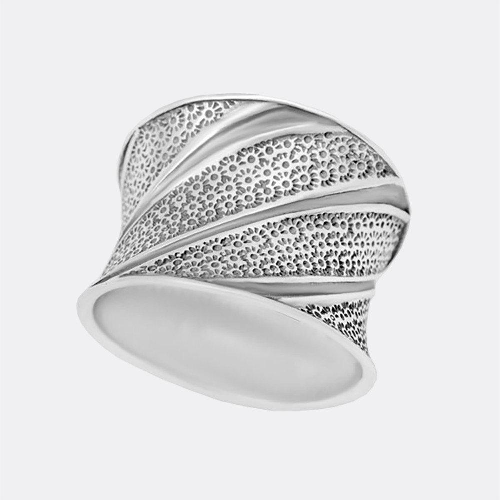 Серьги из серебра с фианитами 73611 серебро оксидированное