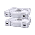 Кулер для компьютерного корпуса Thermaltake SWAFAN EX14 RGB PC Cooling Fan White (3-Fan Pack), фото 3