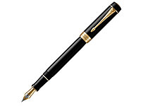 Перьевая ручка Parker Duofold Classic Centennial Black GT стержень: M, цвет чернил: black, в подарочной