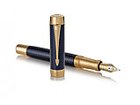 Перьевая ручка Parker Duofold Prestige Centennial, Blue Chevron GT Foutain Pen Fine, перо: F, цвет чернил:, фото 4