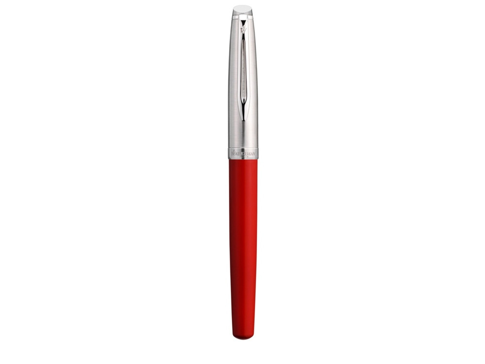 Перьевая ручка Embleme RED CT перо тонко (F) в подарочной коробке - фото 2 - id-p111932440