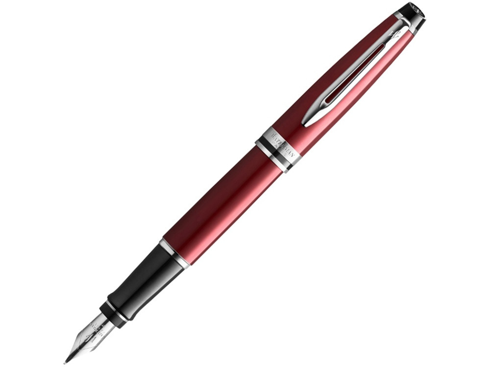 Перьевая ручка Waterman Expert Dark Red Lacquer CT Black, перо: M, цвет чернил: blue. - фото 1 - id-p111932444