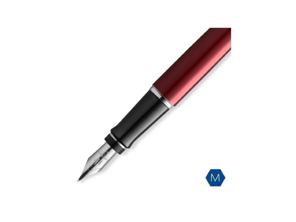 Перьевая ручка Waterman Expert Dark Red Lacquer CT Black, перо: M, цвет чернил: blue. - фото 4 - id-p111932444