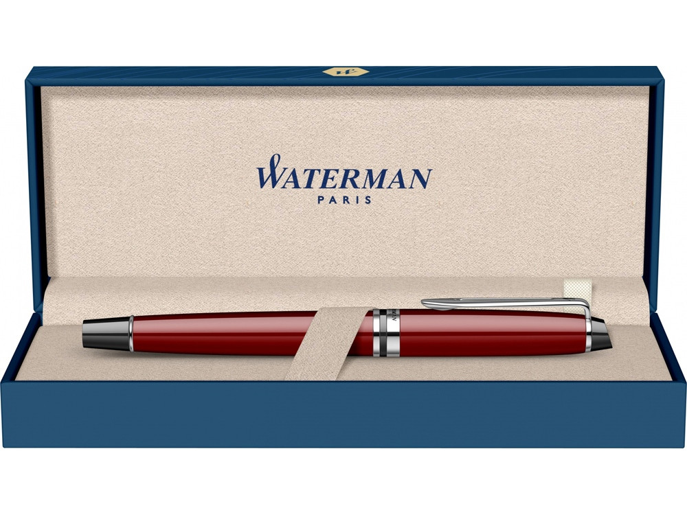 Перьевая ручка Waterman Expert Dark Red Lacquer CT Black, перо: M, цвет чернил: blue. - фото 6 - id-p111932444