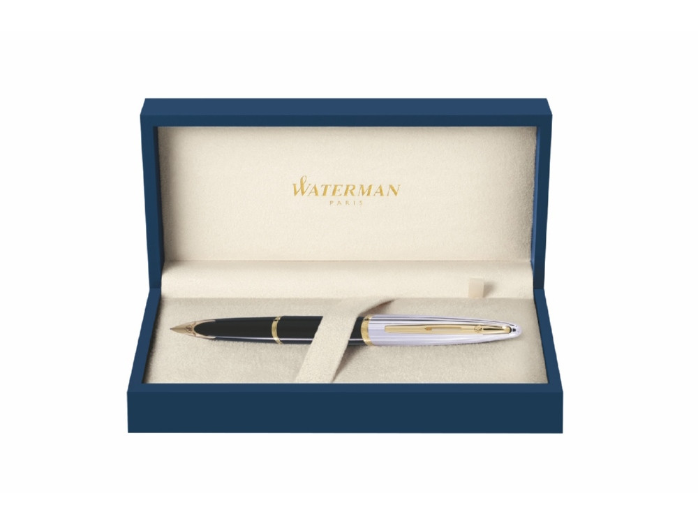 Перьевая ручка Waterman Carene De Luxe, цвет: Black/Silver, перо: F - фото 2 - id-p111932447