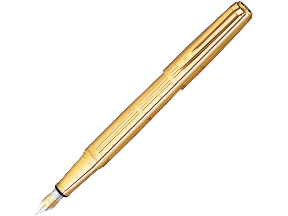 Перьевая ручка Waterman Exception Solid Gold, цвет: Gold (золото), перо: M, перо: золото 18К - фото 1 - id-p111932448