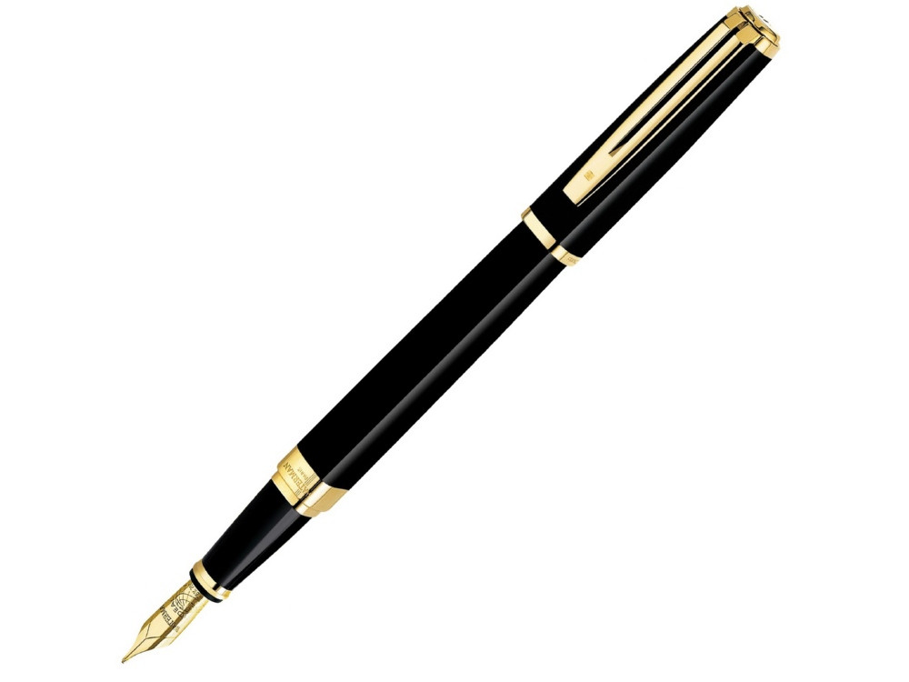 Перьевая ручка Waterman Exception, цвет: Slim Black GT, перо: F - фото 1 - id-p111932449