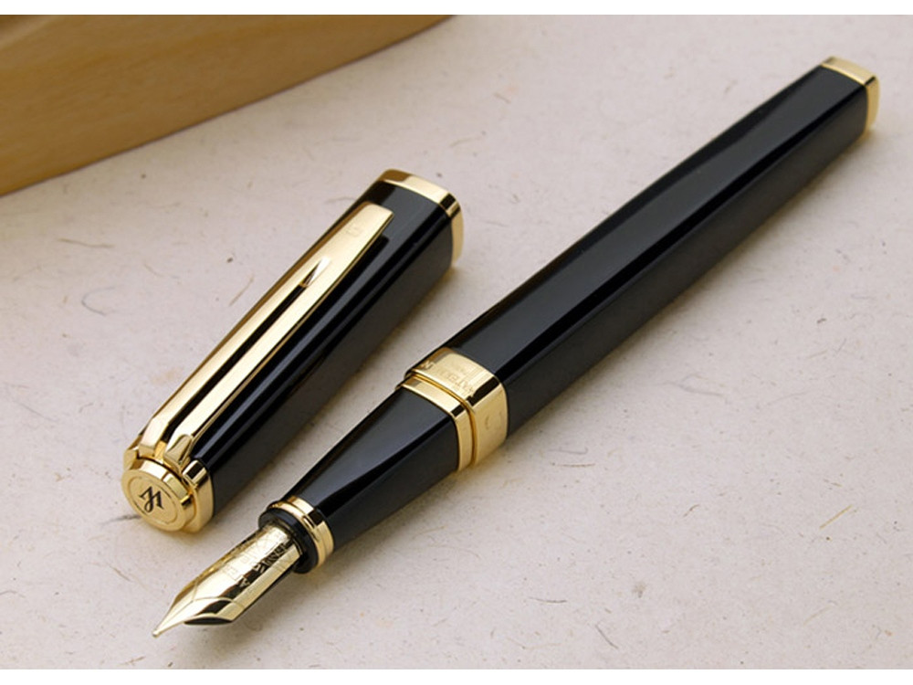 Перьевая ручка Waterman Exception, цвет: Slim Black GT, перо: F - фото 4 - id-p111932449