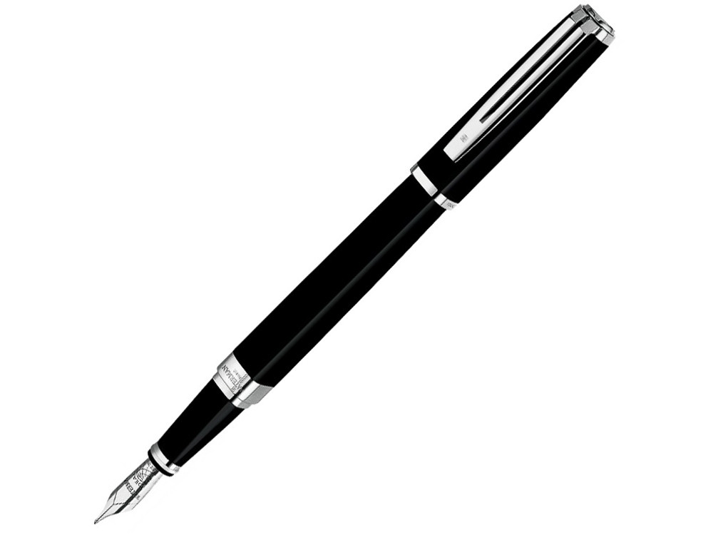 Перьевая ручка Waterman Exception, цвет: Slim Black ST, перо: F (FF) - фото 1 - id-p111932450