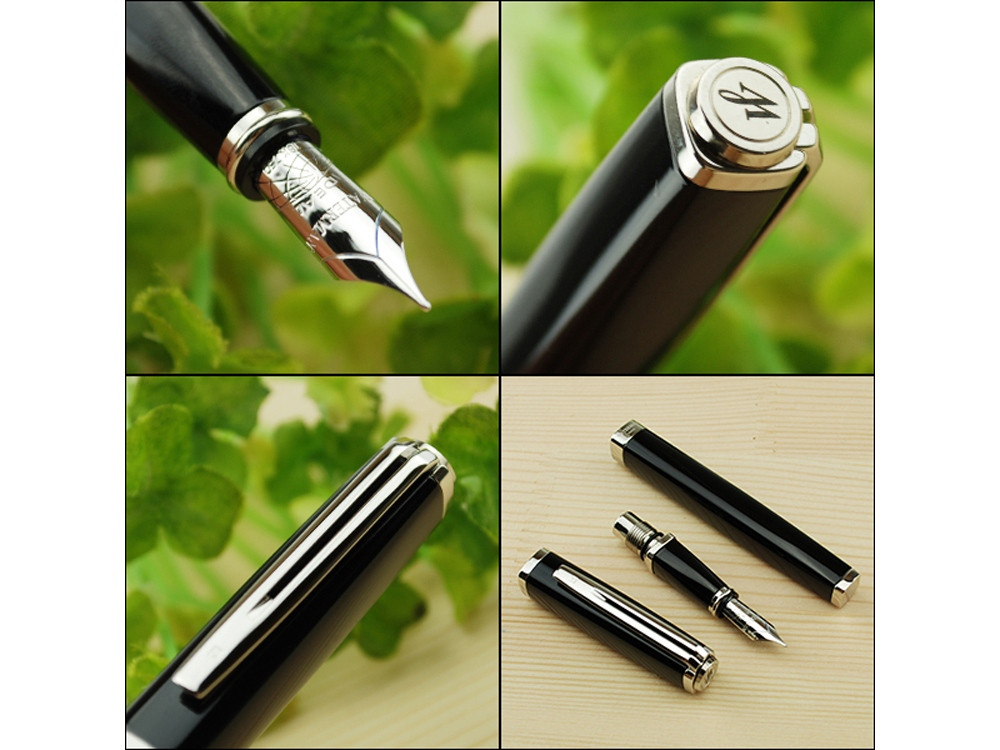 Перьевая ручка Waterman Exception, цвет: Slim Black ST, перо: F (FF) - фото 4 - id-p111932450