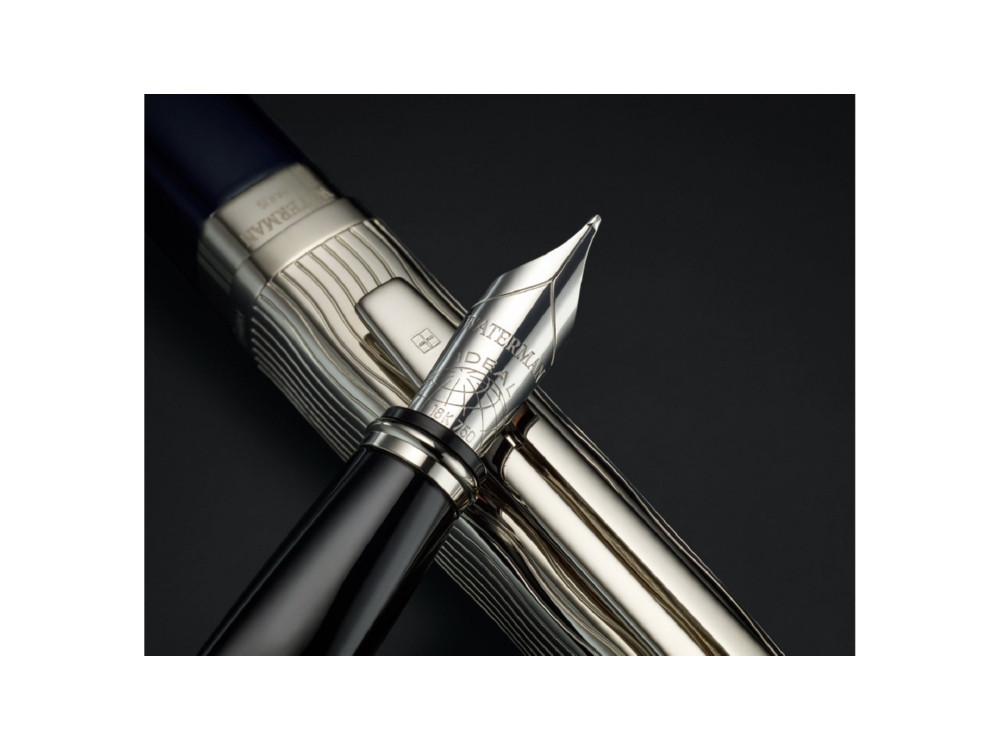 Перьевая ручка Waterman Exception22 SE deluxe цвет: Blue CT, перо: F, в подарочной упаковке - фото 8 - id-p111932452