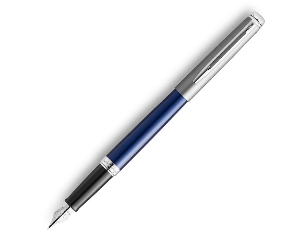 Перьевая ручка Waterman Hemisphere Entry Point Stainless Steel with Blue Lacquer в подарочной упаковке - фото 1 - id-p111932464