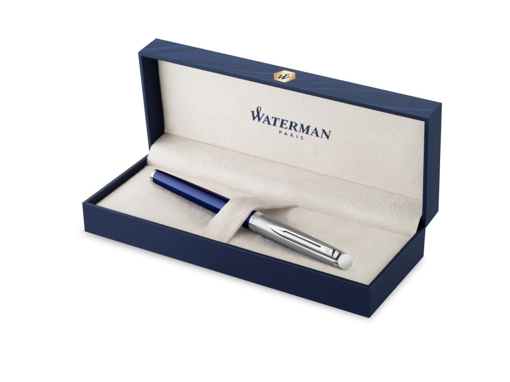 Перьевая ручка Waterman Hemisphere Entry Point Stainless Steel with Blue Lacquer в подарочной упаковке - фото 2 - id-p111932464