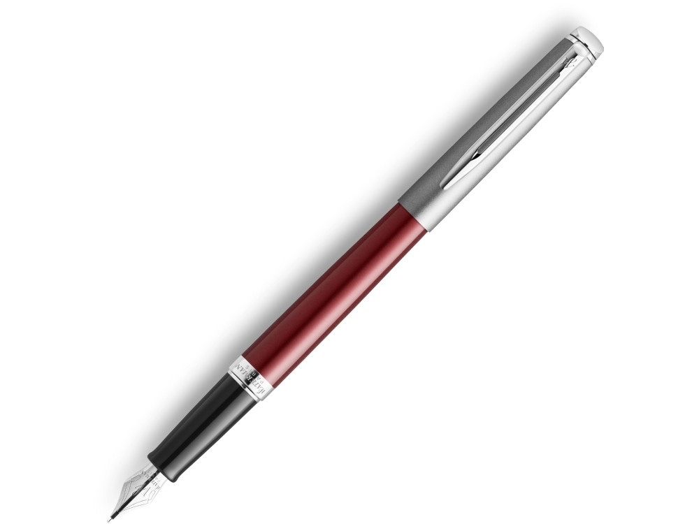 Перьевая ручка Waterman Hemisphere Entry Point Stainless Steel with Red Lacquer в подарочной упаковке - фото 1 - id-p111932465