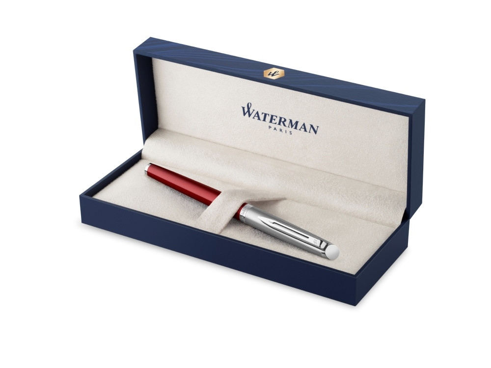 Перьевая ручка Waterman Hemisphere Entry Point Stainless Steel with Red Lacquer в подарочной упаковке - фото 2 - id-p111932465