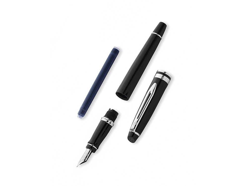 Подарочный набор Waterman Expert с перьевой ручкой и чехлом Black CT перо M - фото 4 - id-p111932476