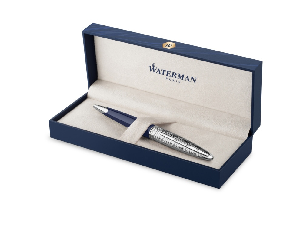 Шариковая ручка Waterman Carene22 SE deluxe Blue CT, стержень: M, цвет: Blue, в подарочной упаковке - фото 2 - id-p111932495