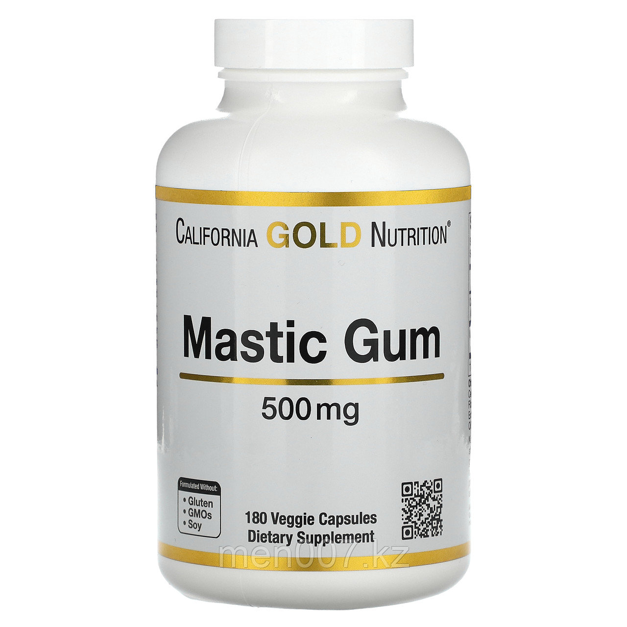 БАД Мастиковая смола (Mastic Gum), 500 мг, 180 капсул (для пищеварительной системы) California Gold Nutrition