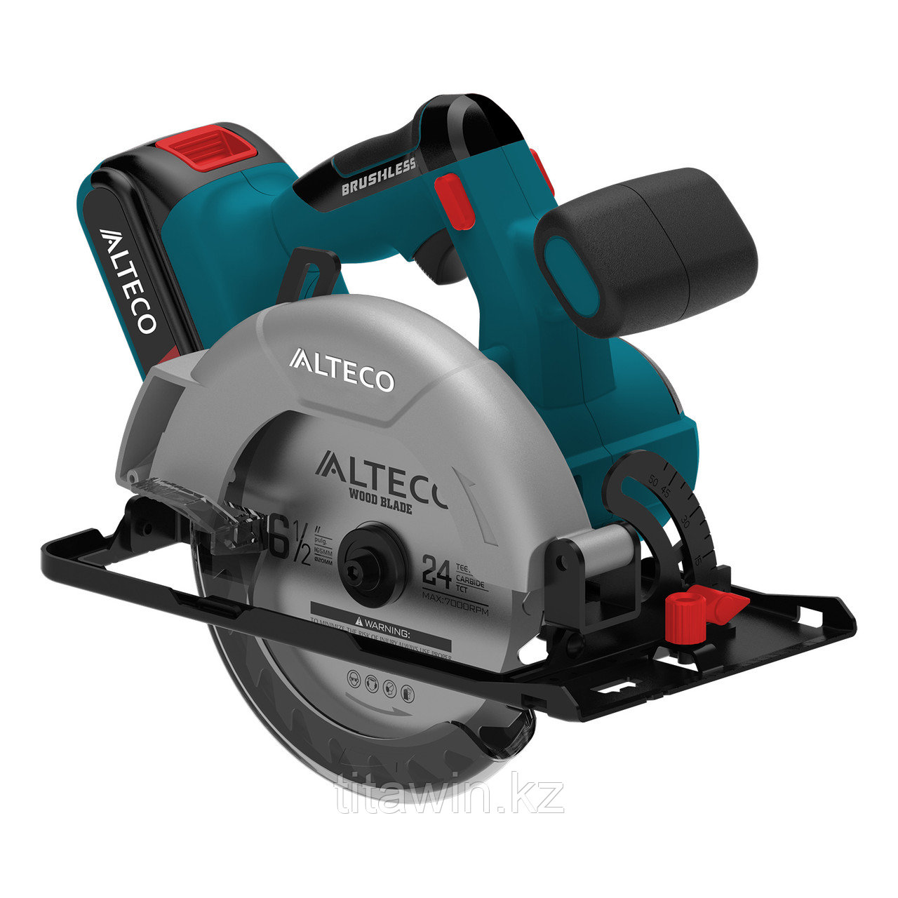 Бесщеточная аккумляторная циркулярная пила ALTECO CCSB 20165 LI BL