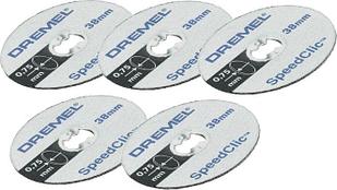 SC409 DREMEL ® EZ SpeedClic: Набор тонких отрезных дисков для металла, 5 шт