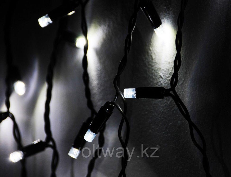 Уличная гирлянда "Дождик", холодный оттенок, черный или белый провод, 3 метра на 80 см. - фото 1 - id-p111972452