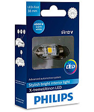 Philips 12940 Led 4000K 12V 1W (30мм) C5W C10W Festoon