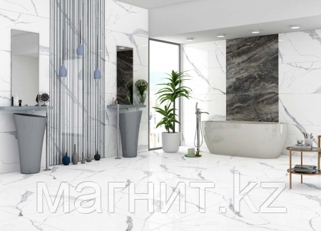 ROCK MARMI STATUARIO 600 x1200 Матовый с эффектом прожилок в камне Керамогранит - фото 1 - id-p111973803