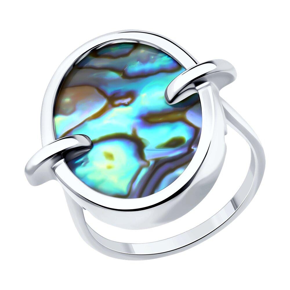 Кольцо из серебра с перламутром Diamant 94-310-01731-1 покрыто родием коллекц. Ocean - фото 1 - id-p111974024