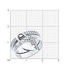 Кольцо из серебра с фианитами SOKOLOV 94014137 покрыто  родием коллекц. Онегин, фото 4