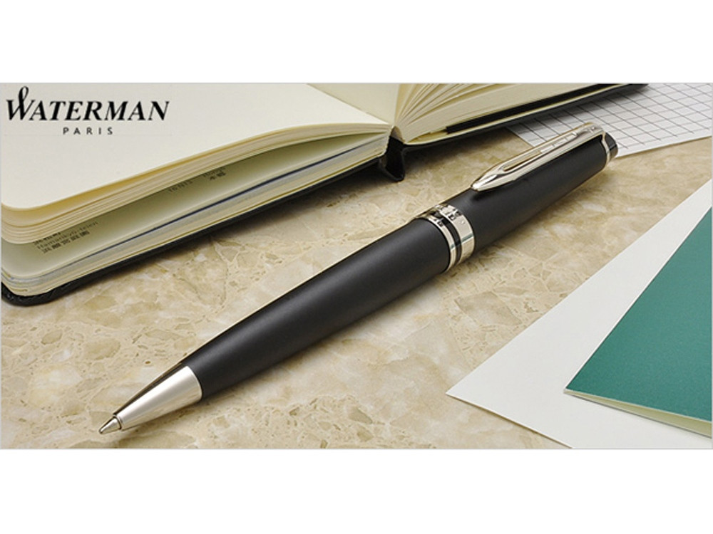 Шариковая ручка Waterman Expert 3, цвет: MattBlack CT - фото 3 - id-p111974476