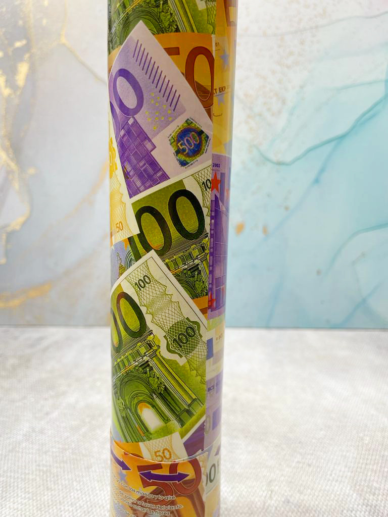 Хлопушка конфетти бумфети денежный дождь"Евро" 27 см - фото 3 - id-p111974954