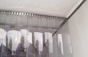 Ленточные шторы ПВХ, завеса 20 см (морозостойкие)