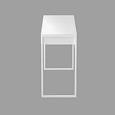 Стол письменный, компьютерный SKANDIWOOD Chicago (О) 85х40х76 см, белый, фото 3