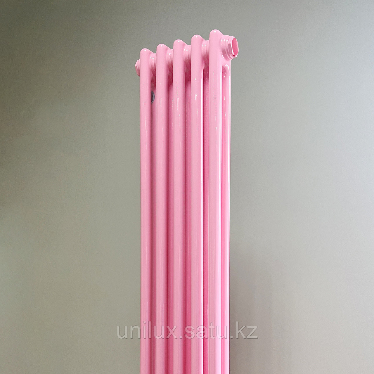 Радиатор 2x-трубчатый дизайнерский Unilux, 180см, 5 секций, 10 м², светло-розовый глянец - фото 3 - id-p111975788