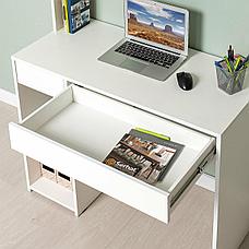 Компьютерный стол Комфорт 100х50 см, белый, фото 3